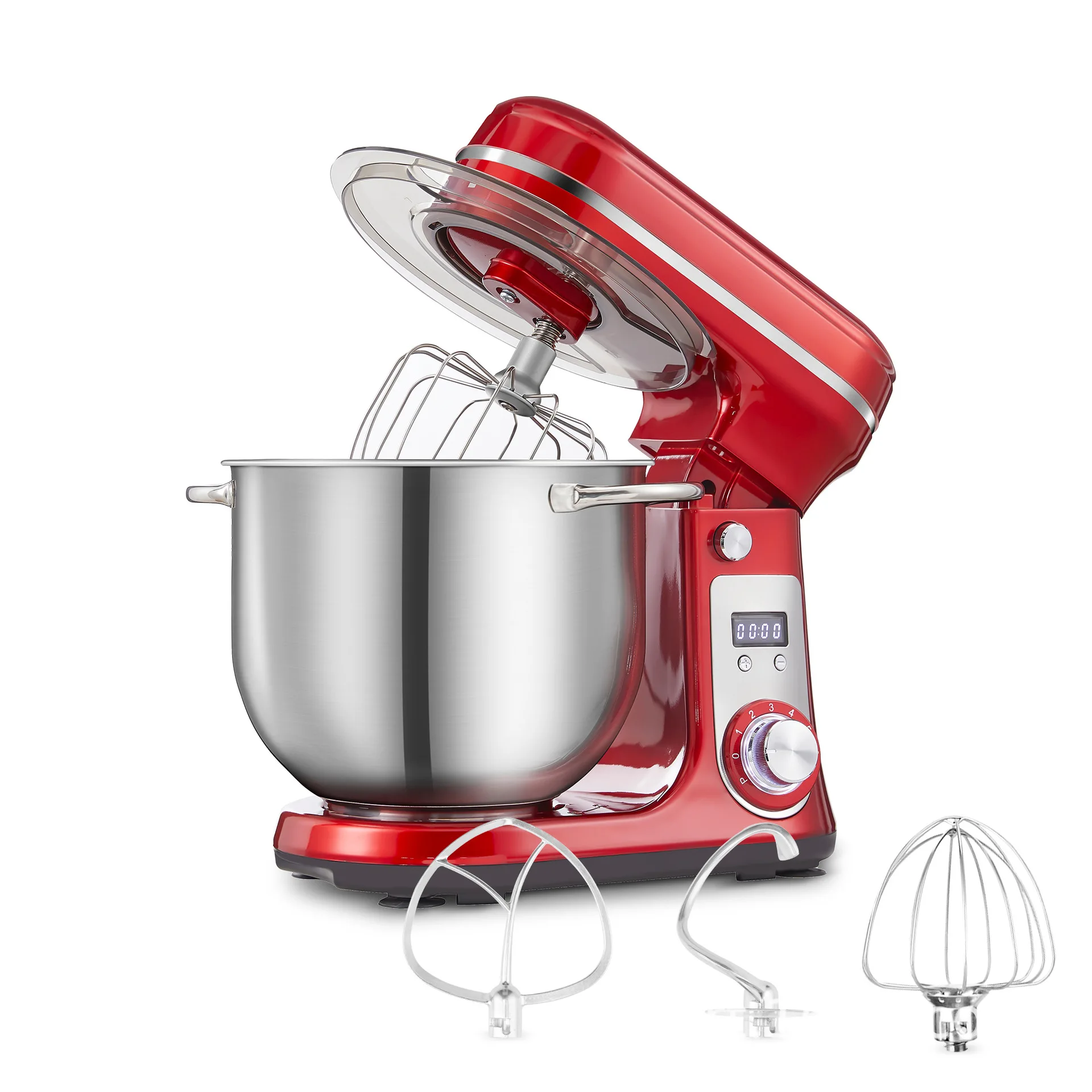 

2026 6L Kitchen Mixer - Home Use Multi-functional Dough Maker, Dough Roller, Egg Beater, Blender