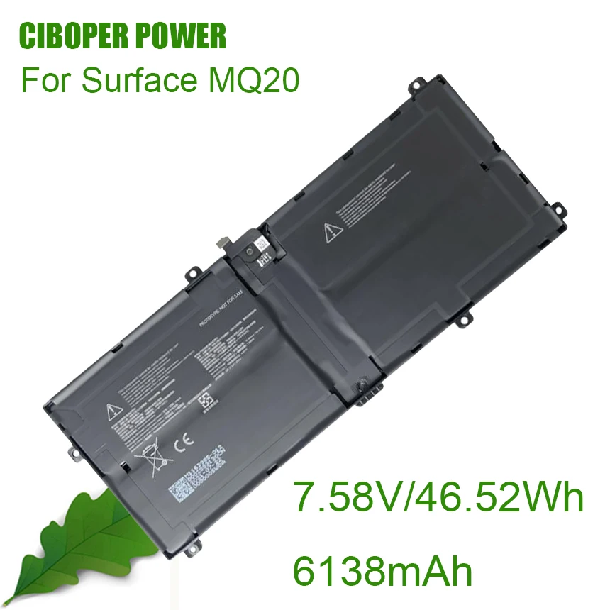 

CP New Laptop Battery Surface MQ20 7.58V/6138mAh /46.52Wh For For Surface MQ20 ​Tablet PC Replacement