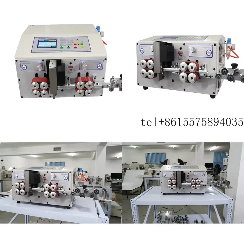hot SWT508MAX2 8-Wheel Drive Peeling Cutting Machine Computer Automatic 1-70mm2 AWG28 Wire Strip Equipment Cable