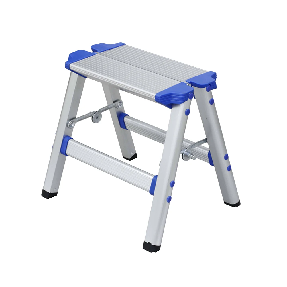 

1pc Aluminum Alloy Folding Stool Chair Lightweight Portable Train Hiking Seat Foldable Living Room Bathroom Kids Room Use Silver