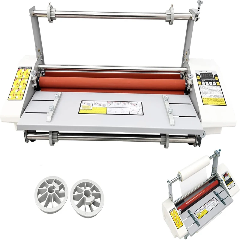 

A2 Thermal Laminator Machine With Digital Display 0-180℃ Adjusted Hot Cold Roller Laminating Machine For Single Double Sided