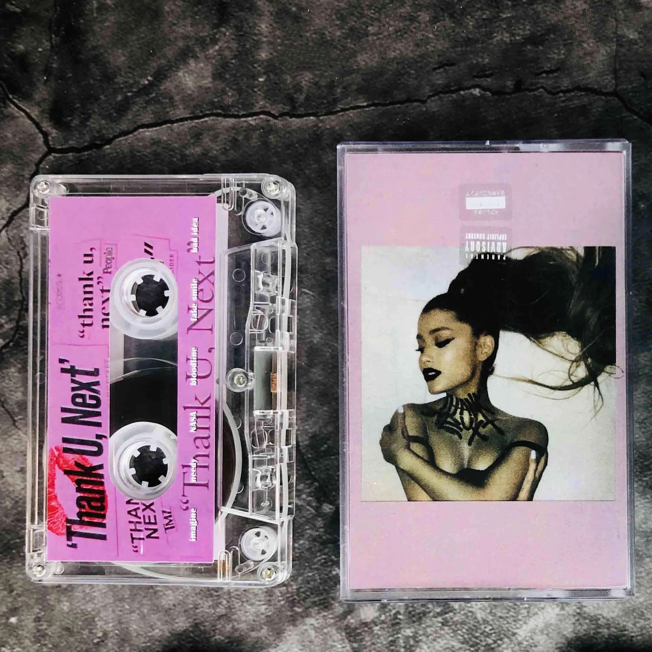 

New Ariana Grande Music Magnetic Tape Thank u next Album Cassettes Cosplay Soundtracks Box Car Walkman Recorder Tape Party Music