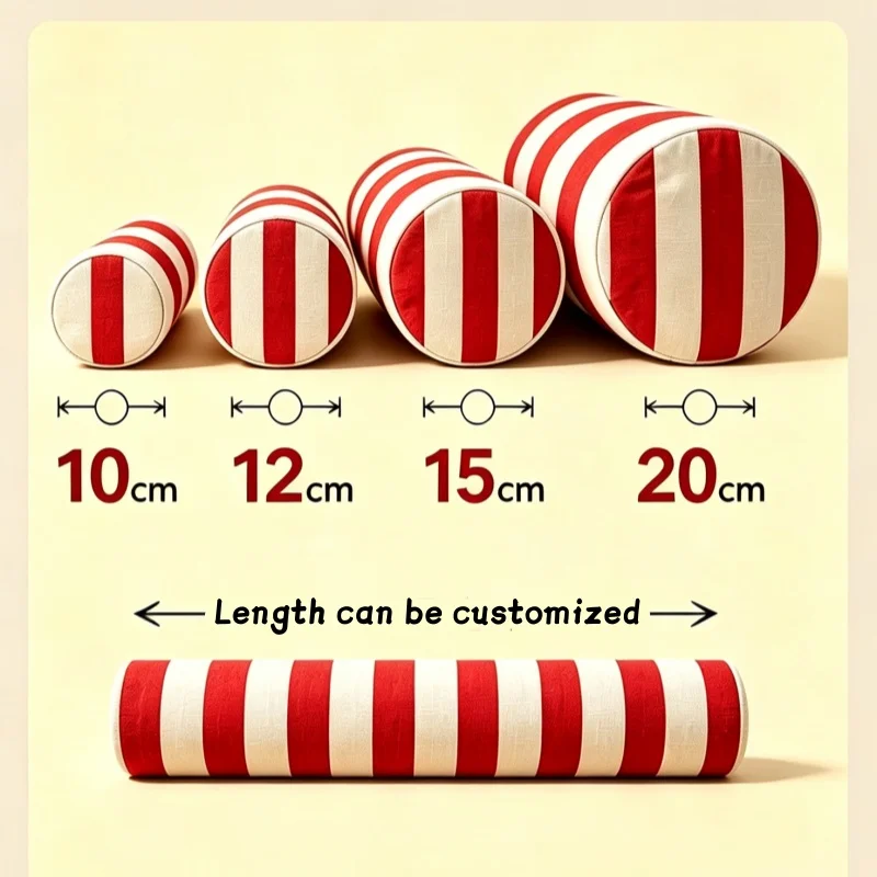 Cylindrical Pillows for Waist Support Office Cushions Long Pillow Inner Round Body Cushion Pad Home Outdoor Garden Sofa Pillow