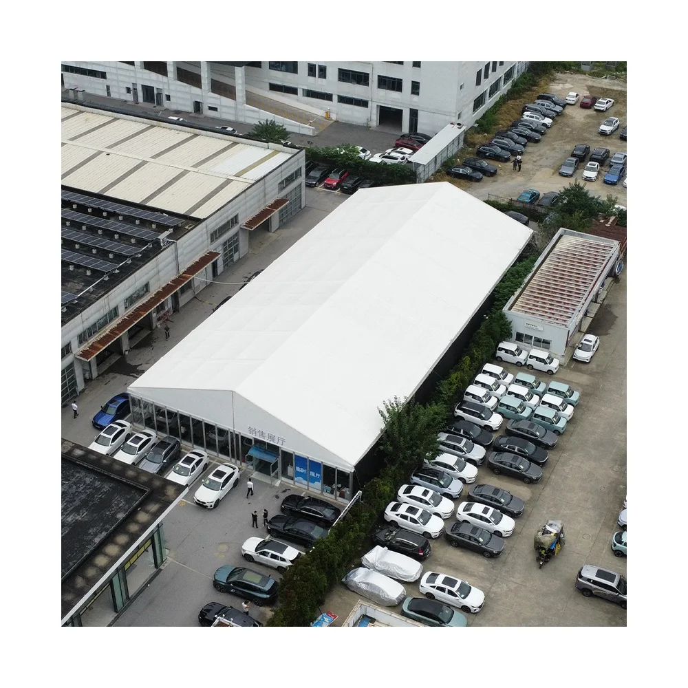 Custom 20x20m Large Marquee Tent Aluminum Frame Waterproof Outdoor Auto Show Exhibition Wedding Commercial Event Party Tent