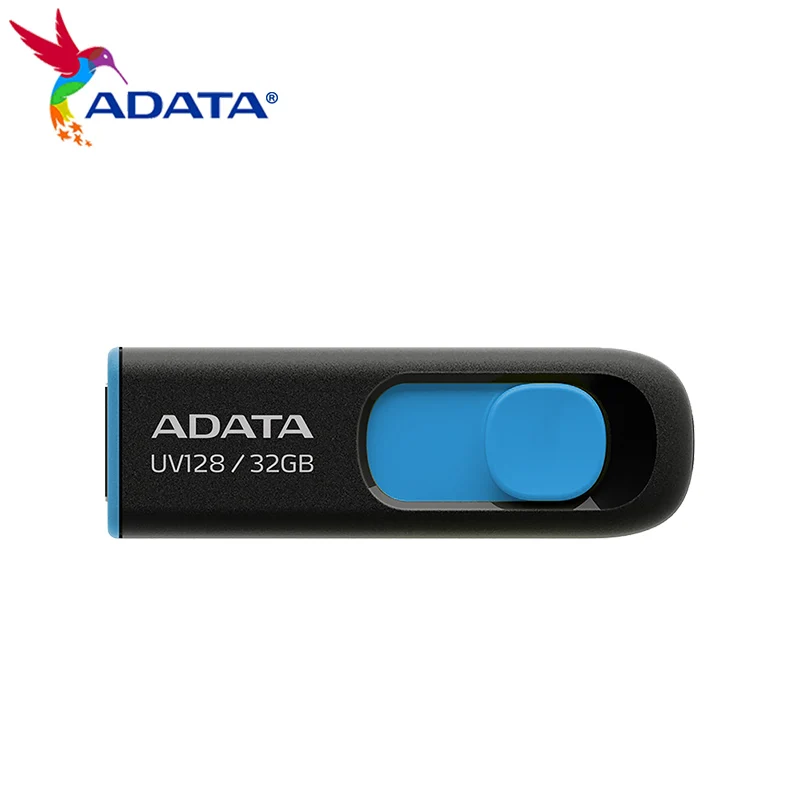 ADATA UV128 USB3.2 Gen 1 Flash Disk High Speed Memory Stick 32GB 64GB 128GB 256GBU Stick For Computer