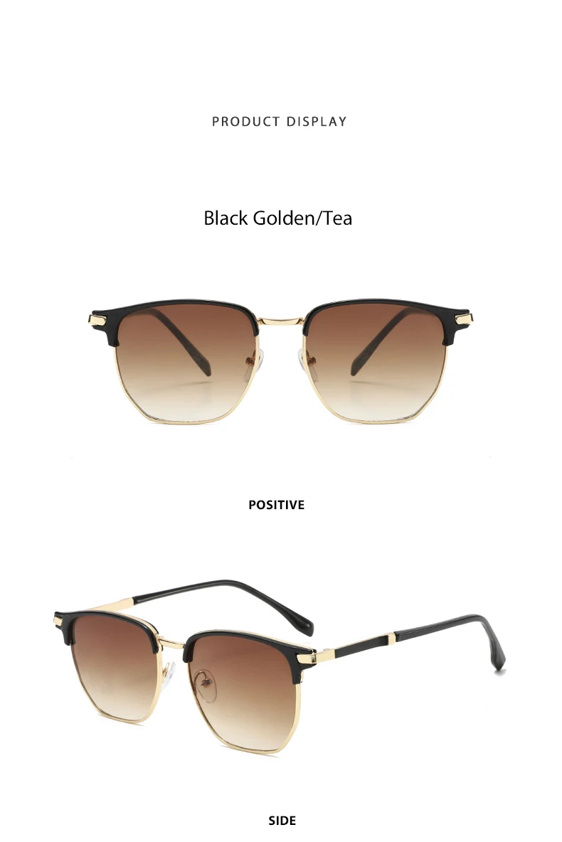 2025 neue Mann Frau Sonnenbrille Augenbraue Rahmen Brillen Mode Vielseitig Retro Hohe Qualität Sonnenbrillen Unisex UV400 Shades – Detail 6