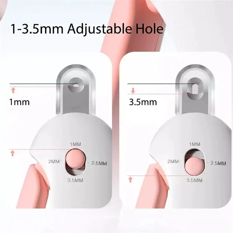 [A93Z!】 Cat Nail Clippers With File Stainless Steel Portable Accurate Bloodline Positioning Adjustable Hole Petaccessories