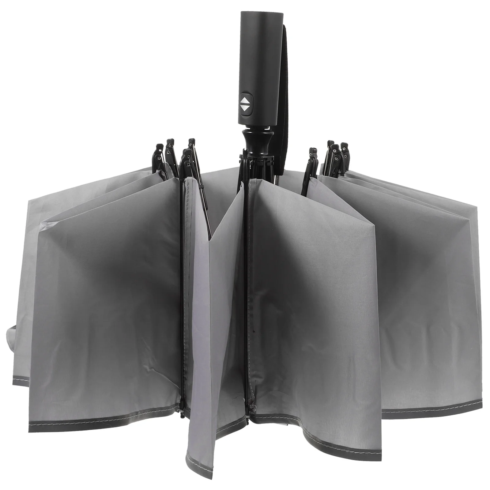 

Reflective Rain Foldable Automatic Umbrella Lightweight Travel Umbrella With 10 Alloy Ribs High Density Pongee Fabric For