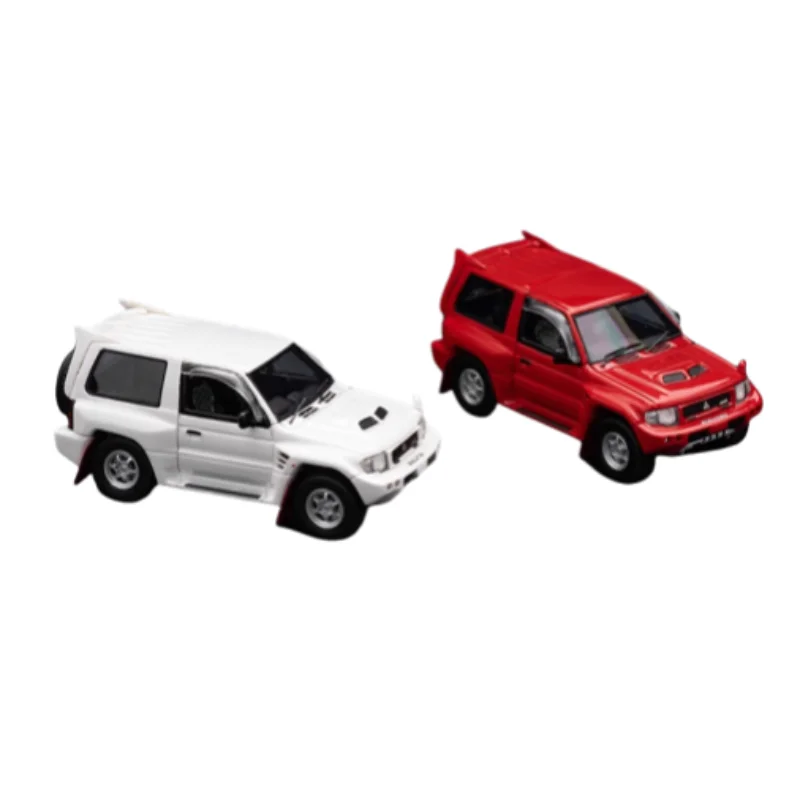 1:64 Mitsubishi Pajero EVO V55 Limited edition diecast resin model Boys Collection display toy, a holiday gift for children.