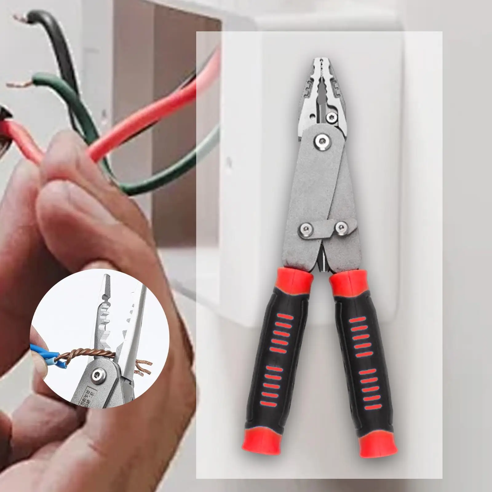 

Wire Stripper Hand Tool Versatile Crafting Professional Cutter Tool for Industrial Repair Home Improvement Electricians DIY