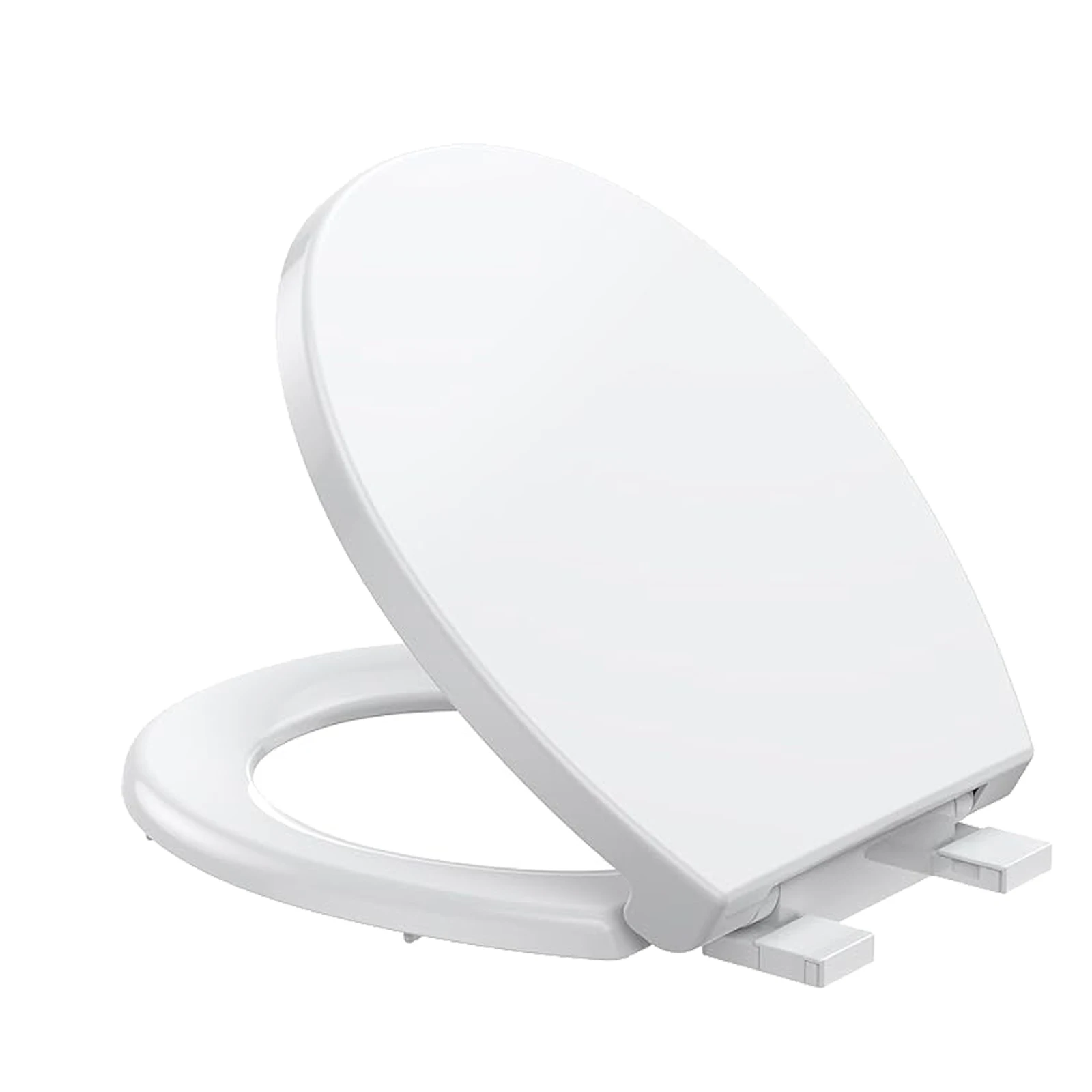 

17'' Round Toilet Seat with Soft Close Lid,Quick Release Hinges, Easy Installation,Easy Clean,for Family Bathroom Training
