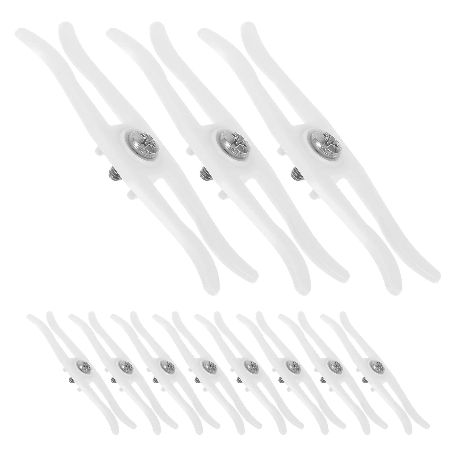 

20Pcs Anti-Rebound Curtain Track Hardware Light Blocking Smooth Closure for Living Rooms Bedrooms Offices Curtain Track Hardware