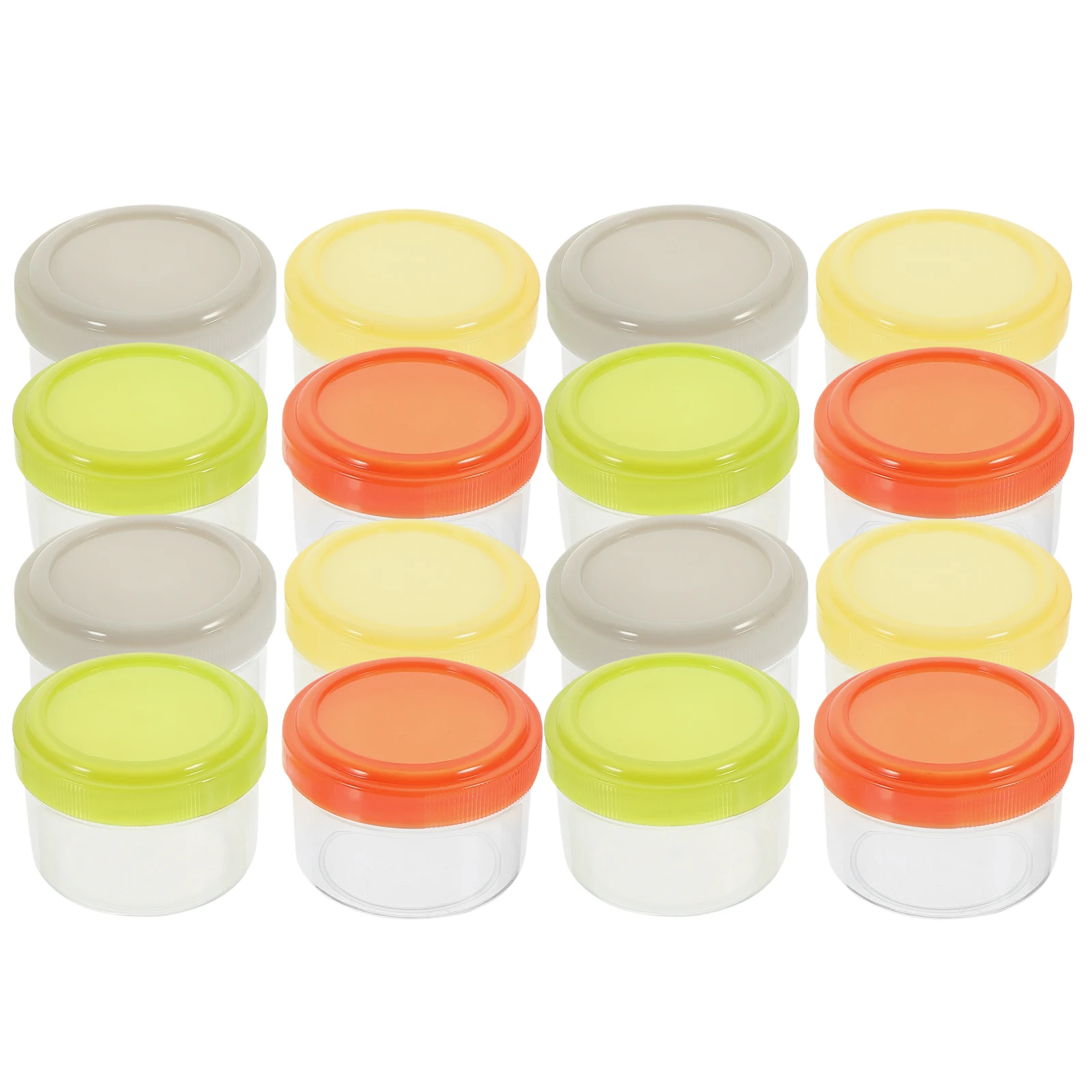 

16pcs Reusable Salad Dressing Container Small Sauce Condiment Leakproof Cups Portable Seasoning Boxes Picnic Supplies Vinegar