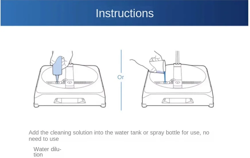 ECOVACS 창문 청소 기계, 특수 세척 액체 클리너, W1S W1 PRO W2 PRO 청소 액세서리, 230ML