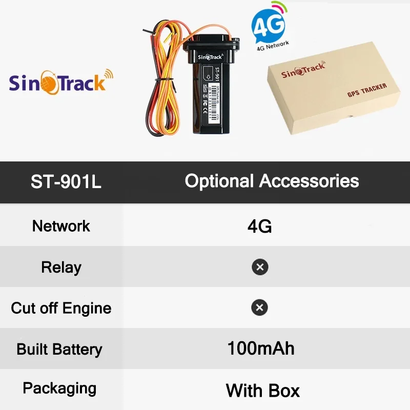 2 Einheiten Mini 4G Tracker ST-901L Wasserdicht Eingebaute Batterie GPS für SUV Lkw Bus Auto Anti-Diebstahl Mit Kostenlose APP Online Tracking – Detail 9