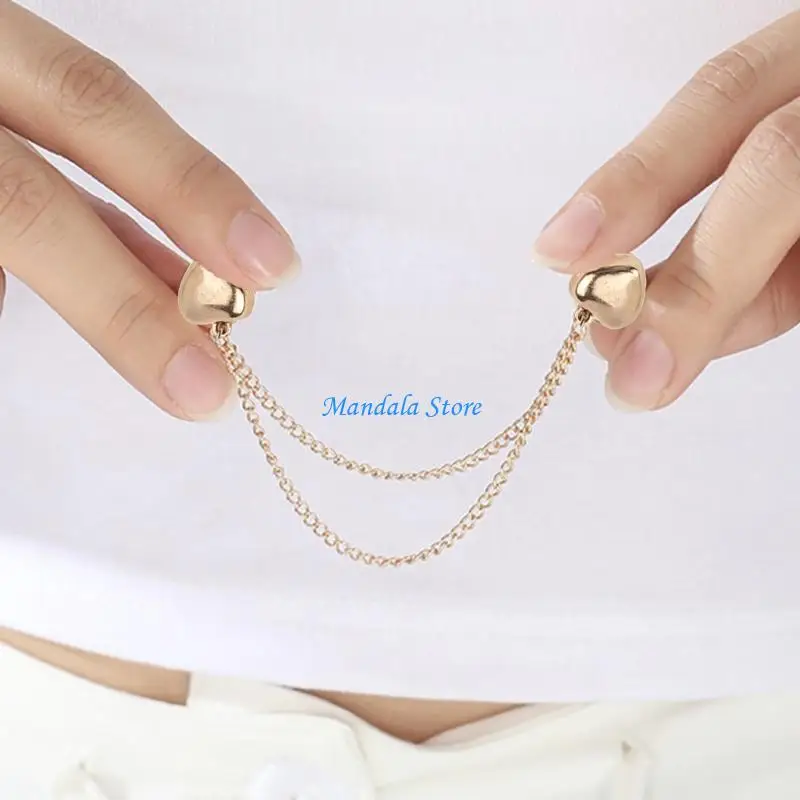 

U2JC 5Pieces Strong Magnets Pants Hems Clip for Trousers Hems Length Adjustment, Hemming Clasps for Pants, Trousers