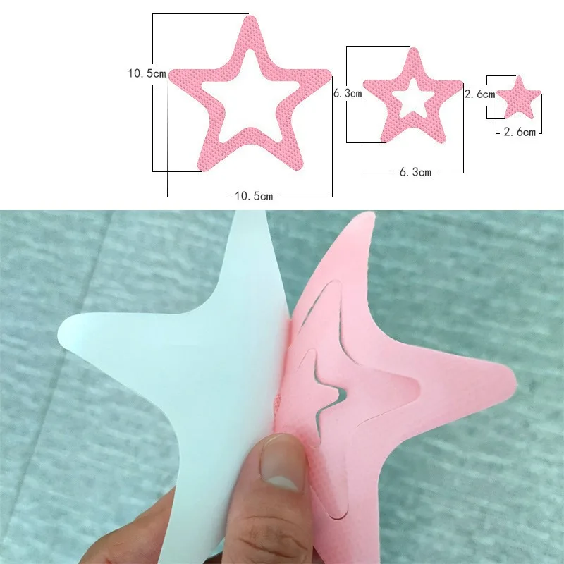 

6 шт. противоскользящий коврик для душа со звездным узором, противоскользящая наклейка для душа со звездным принтом для ванной комнаты