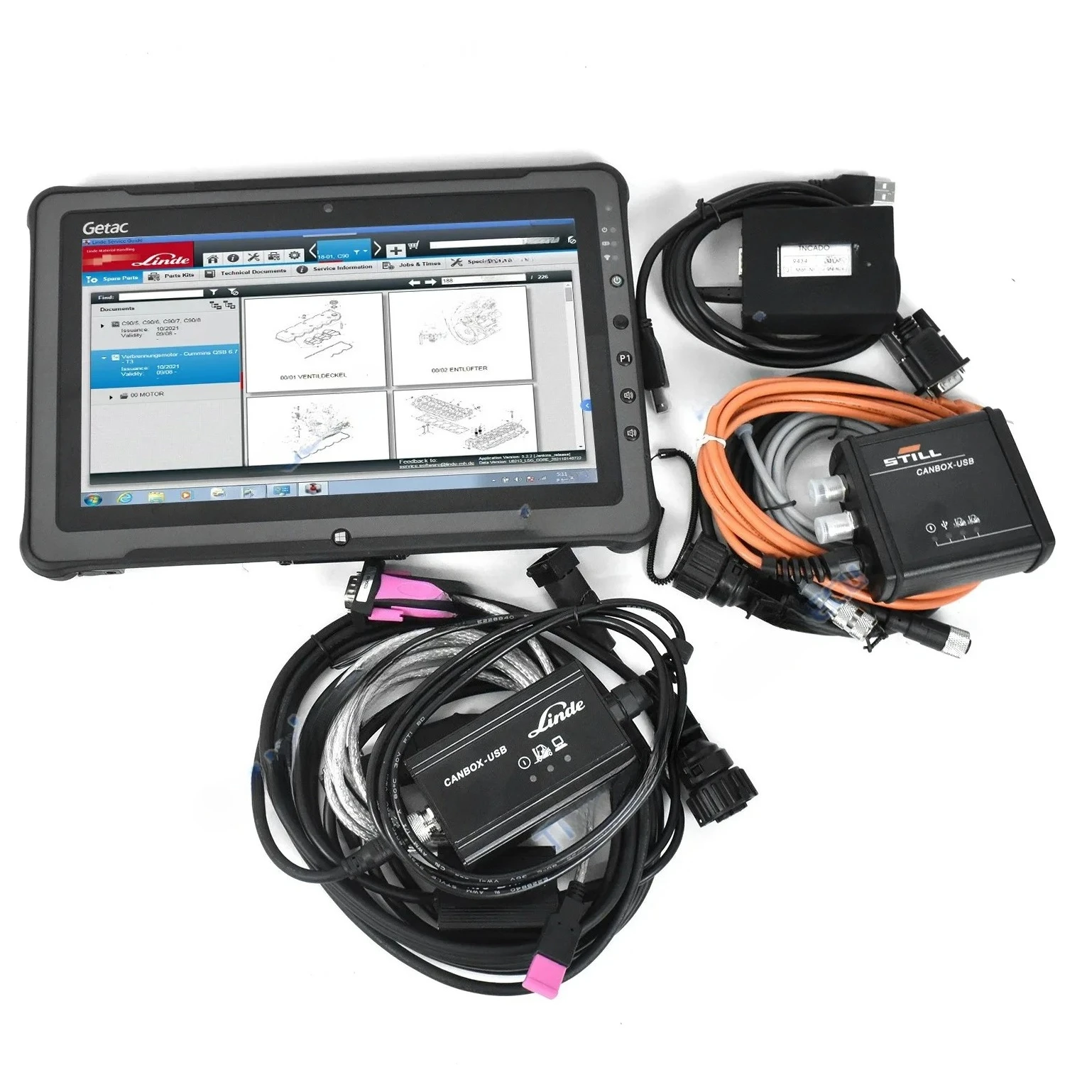 Diagnostic Kit for Judit Incado JUDIT4  Jung hei nrich Still scanner tool for Li nde ca nb ox doctor F110 Tablet forklift