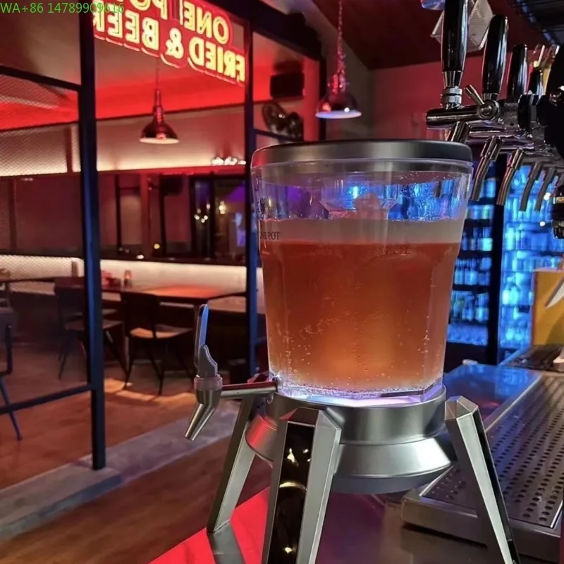 

Factory Wholesale 3L Illuminated Beer Tower Equipped with Rechargeable Color - Changing Lights,, Hoegaarden Beer Tower.
