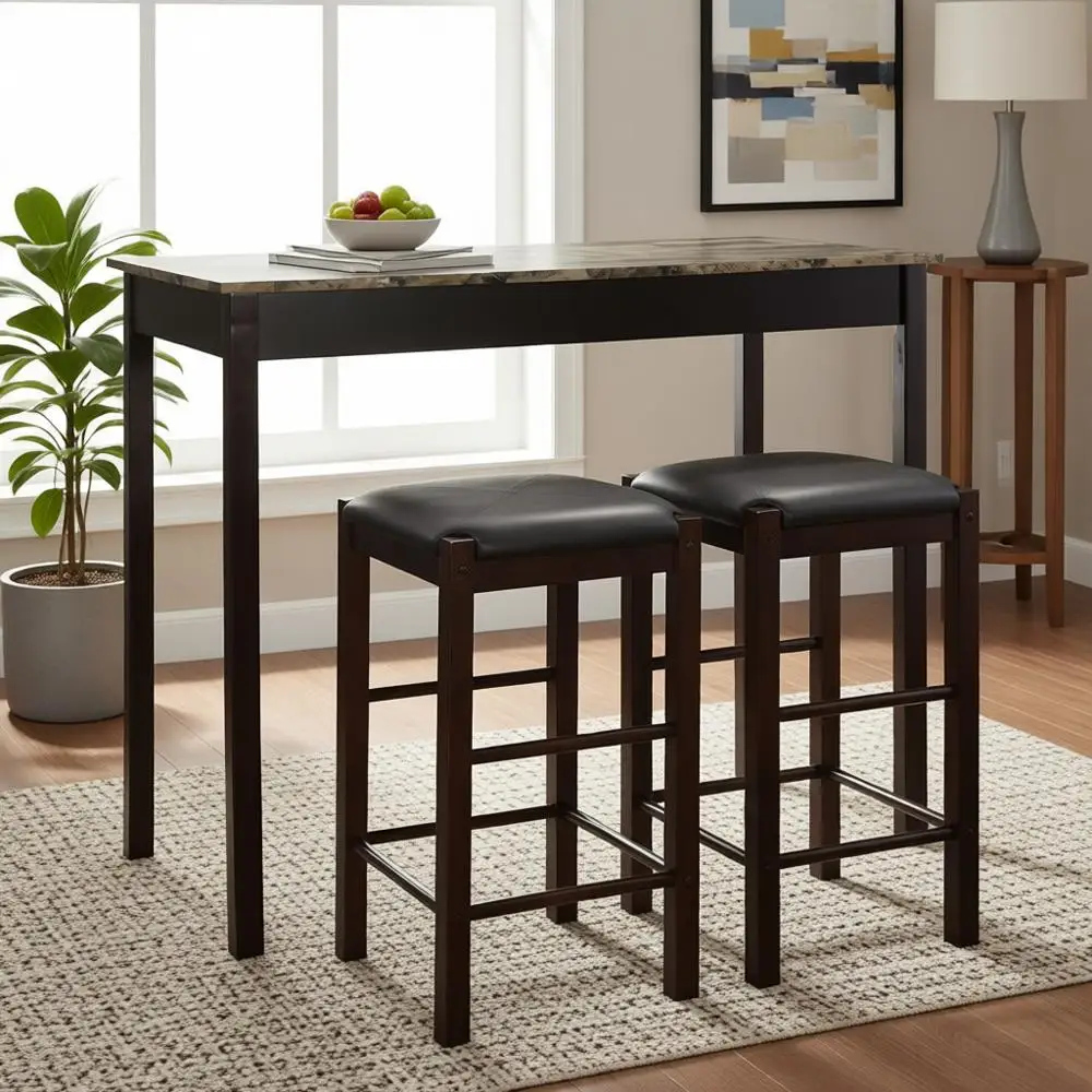 3-Piece Marble Top …