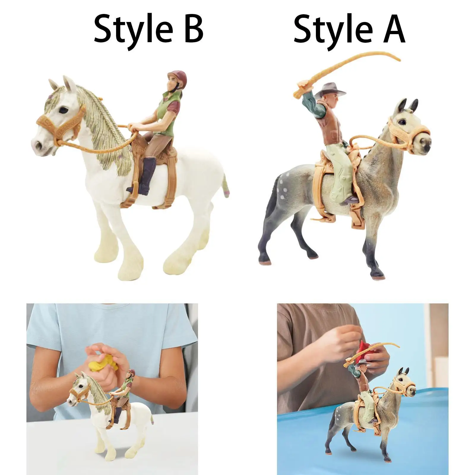 Modello di cavallo in PVC con sella Action Figure di cavallo piccolo per regali di bomboniere