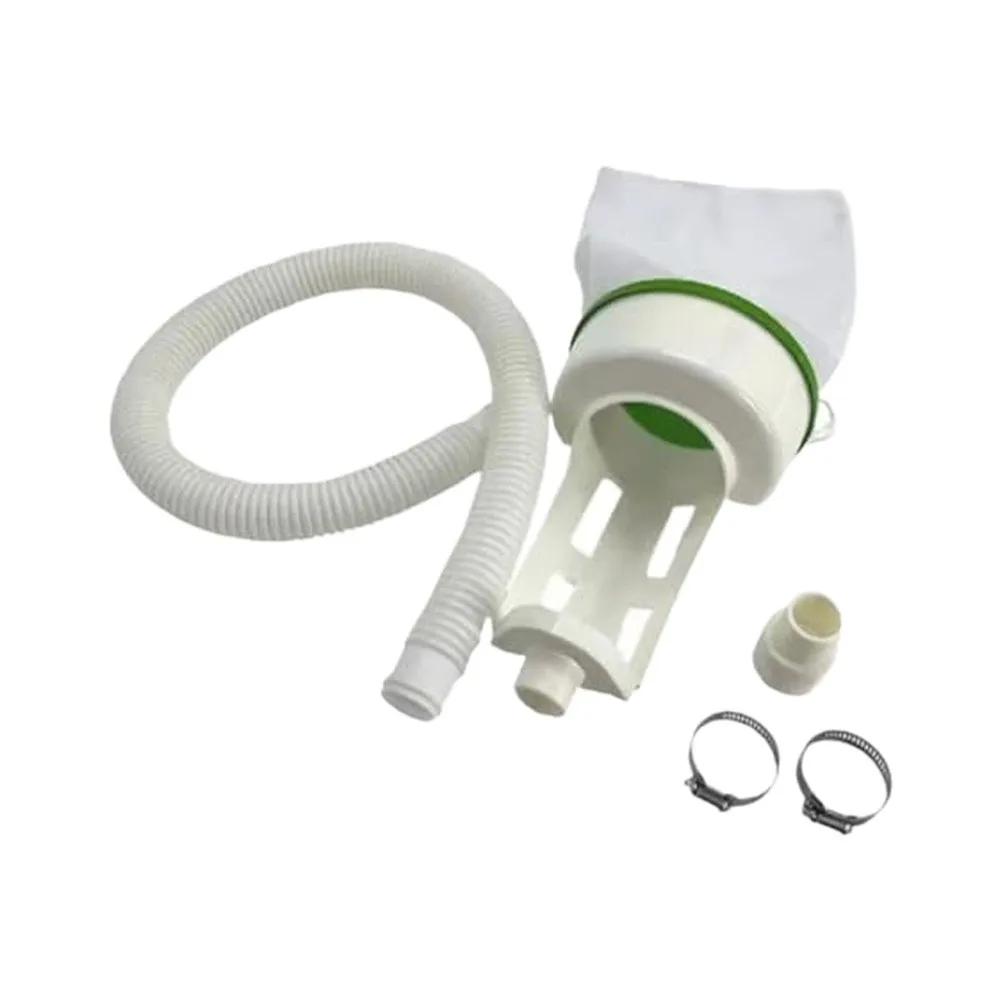 /B001 /Mesh /Pool Leaf Bag With Hose Connector For Efficient Debris Removal And Garden Hose Attachment Black PVC Swimming Pool C