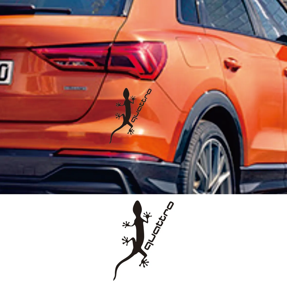 

Funny Gecko Car Stickers - Waterproof Vinyl Decals, Cool Decor for Audi A4L/Opel Insignia/Nissan Qashqai/Jeep Windows & Bumpers,