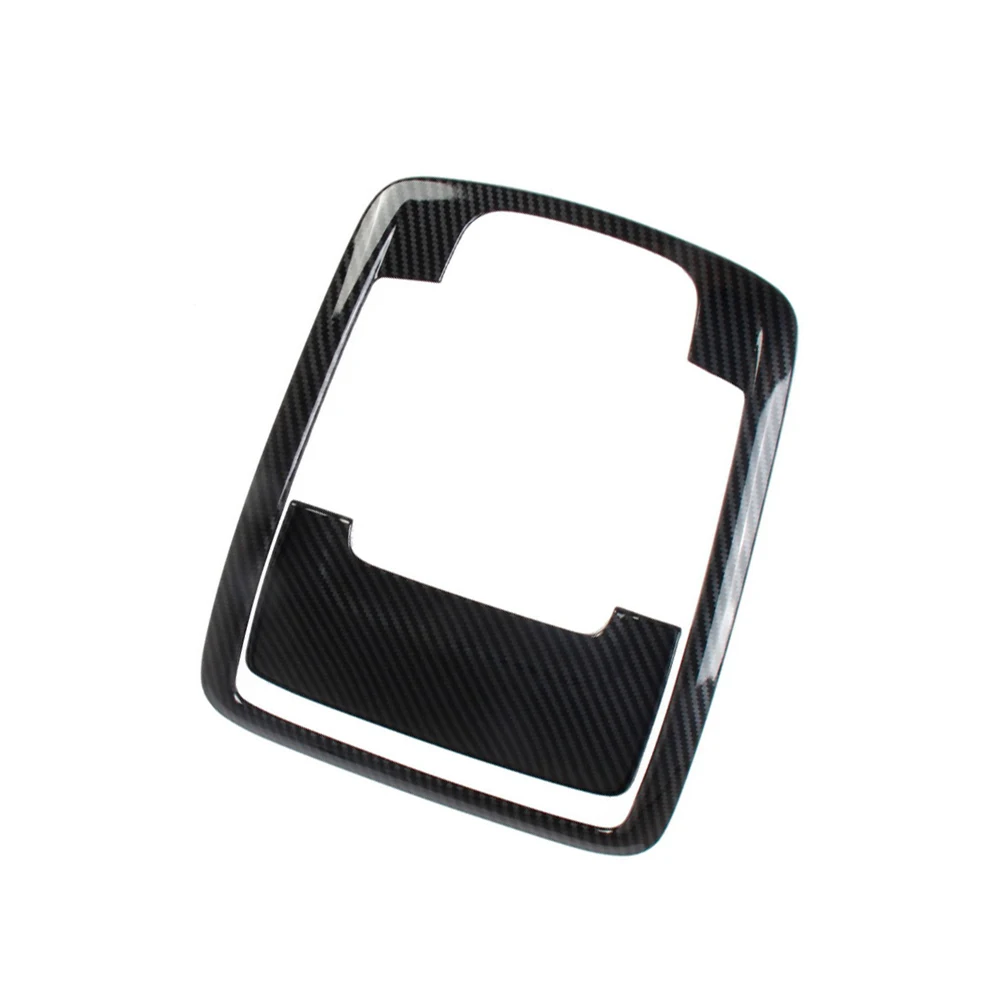 Carbon Fiber for Dodge Ram 1500 2019-2024 Roof Headlight Switch Button Panel Cover Trim Roof Reading Light Lamp Cover Trim Kit