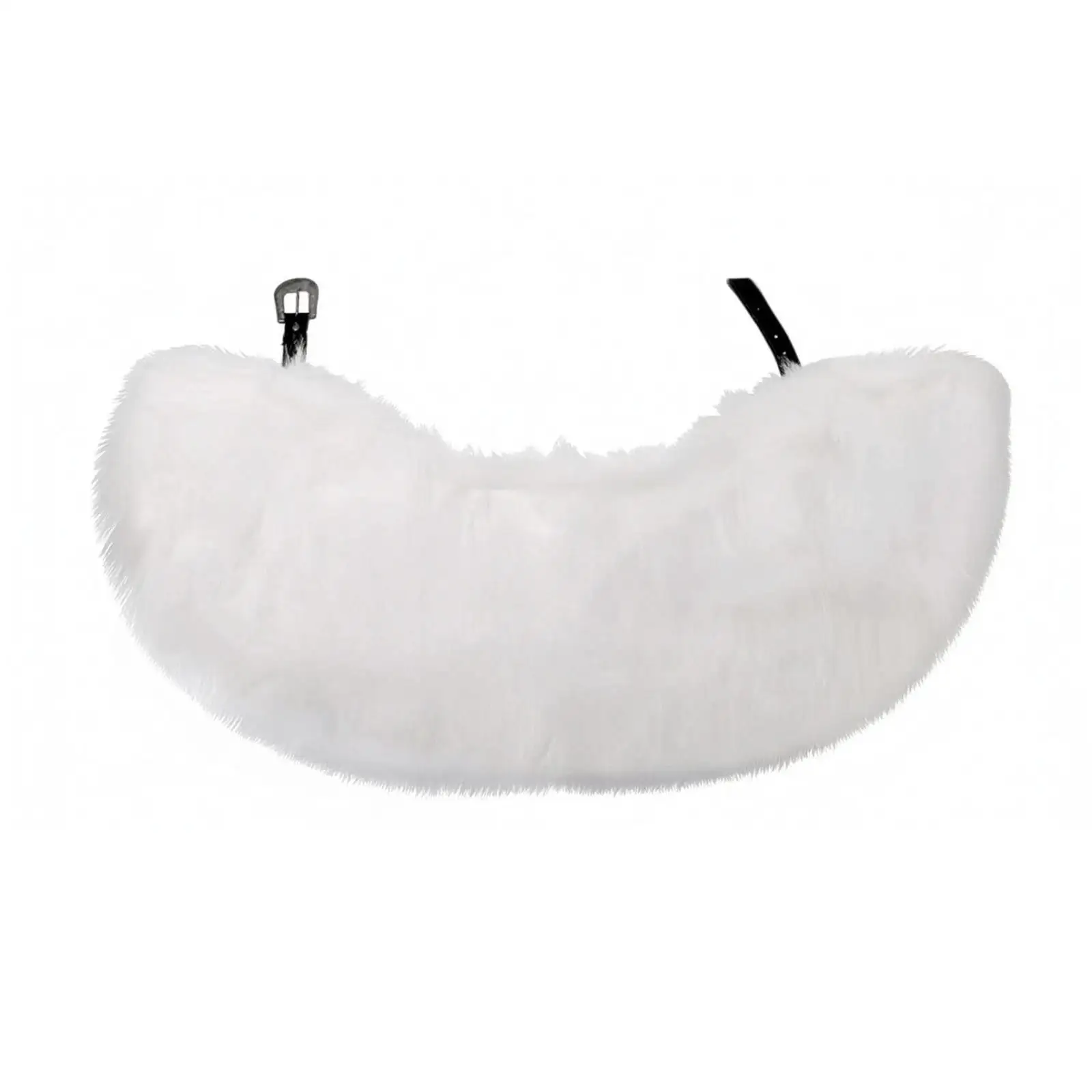 Faux Fur Viking Cloak for Cosplay Warrior with Metal Buckle Strap Cozy Shoulder Cape for Theater
