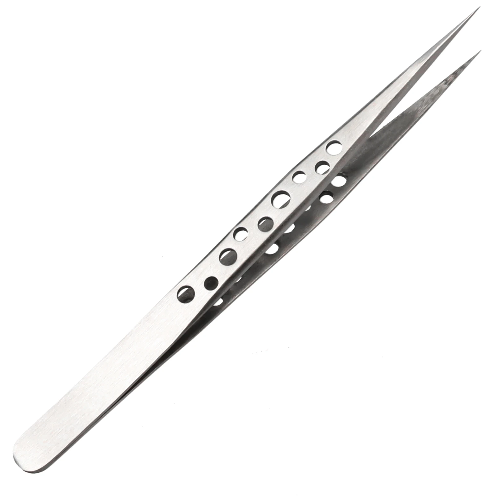 Precision Industrial Tweezers Anti-magnetic Curved Straight Tip Stainless Steel Tweezers For Electronics Maintenance Hand Tool