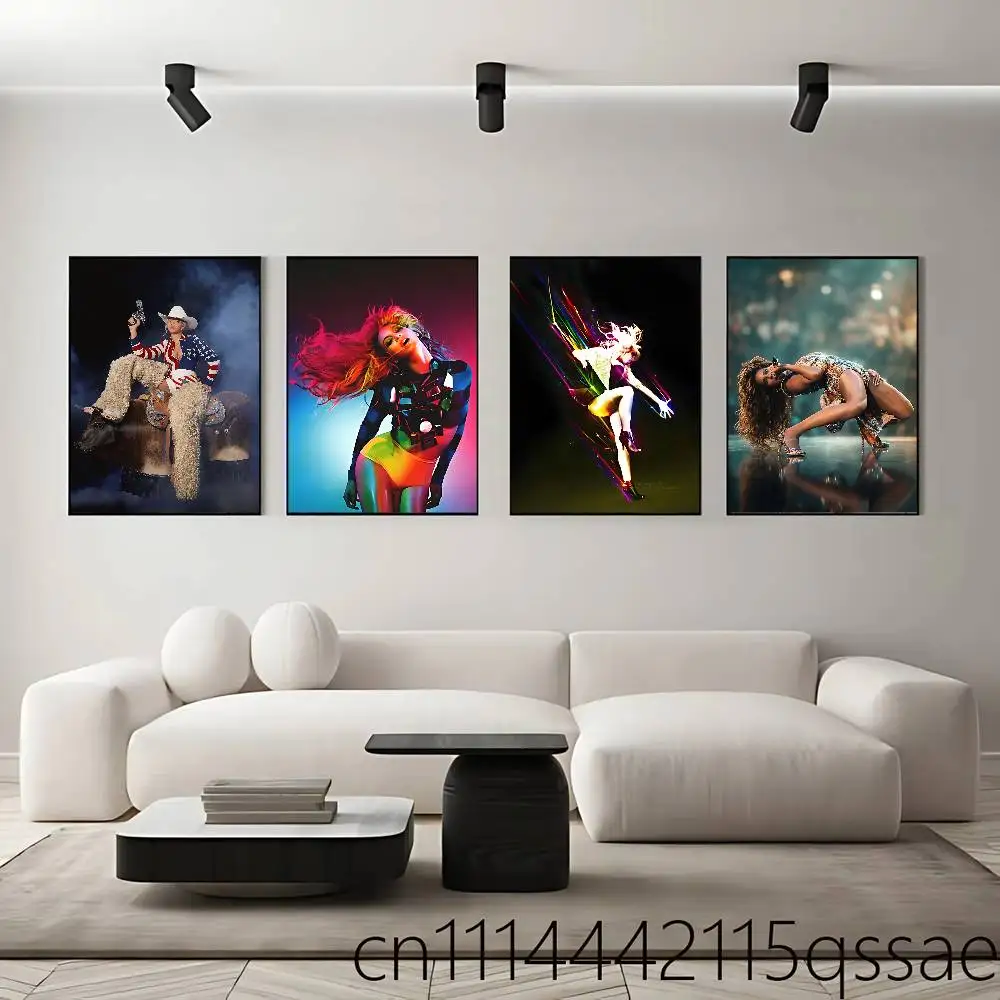 FOR Beyonce B Day Poster Self-adhesive Art Waterproof Paper Sticker Coffee House Bar Room Wall Decor