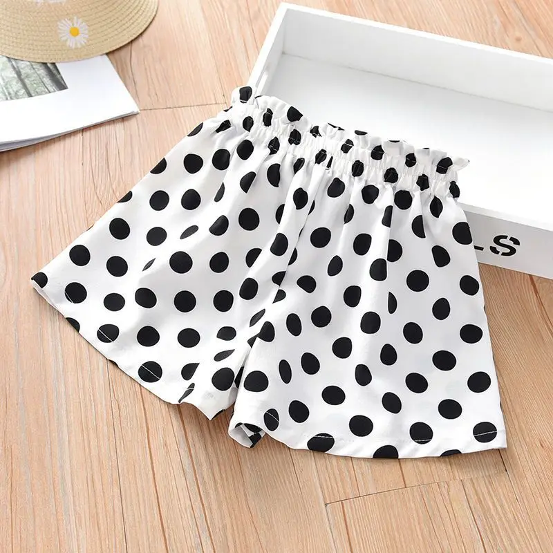 Children Shorts New Summer Cute Wavelet Dot Skirt Comfortable and Breathable Casual School Style Short Pants Kids Clothes Girls - Image 3