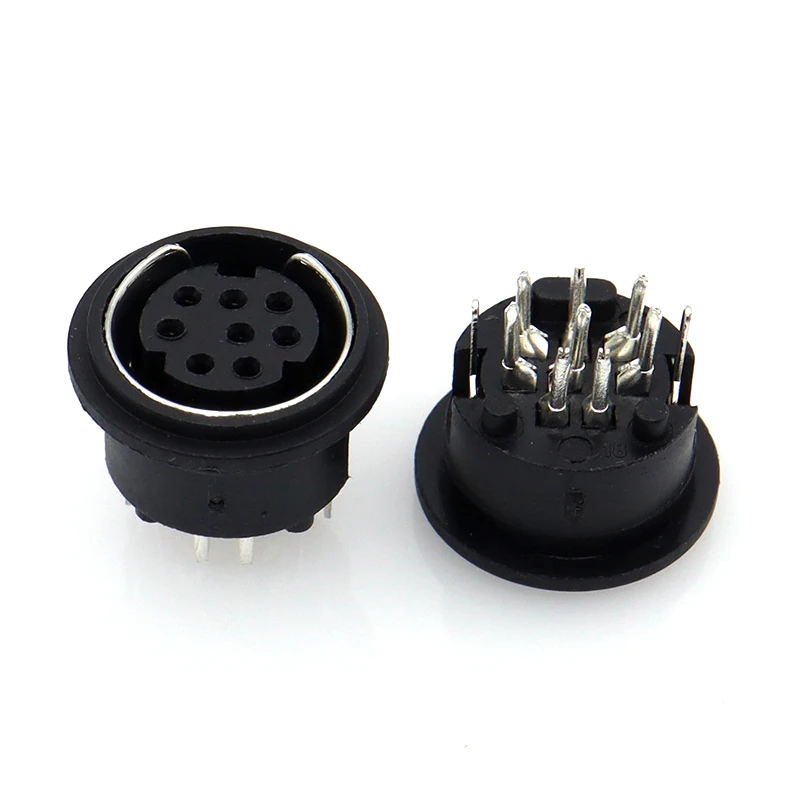 MDC-8-04 round large keyboard plug S-terminal 10-pin 8-pin 8-core DIN socket female