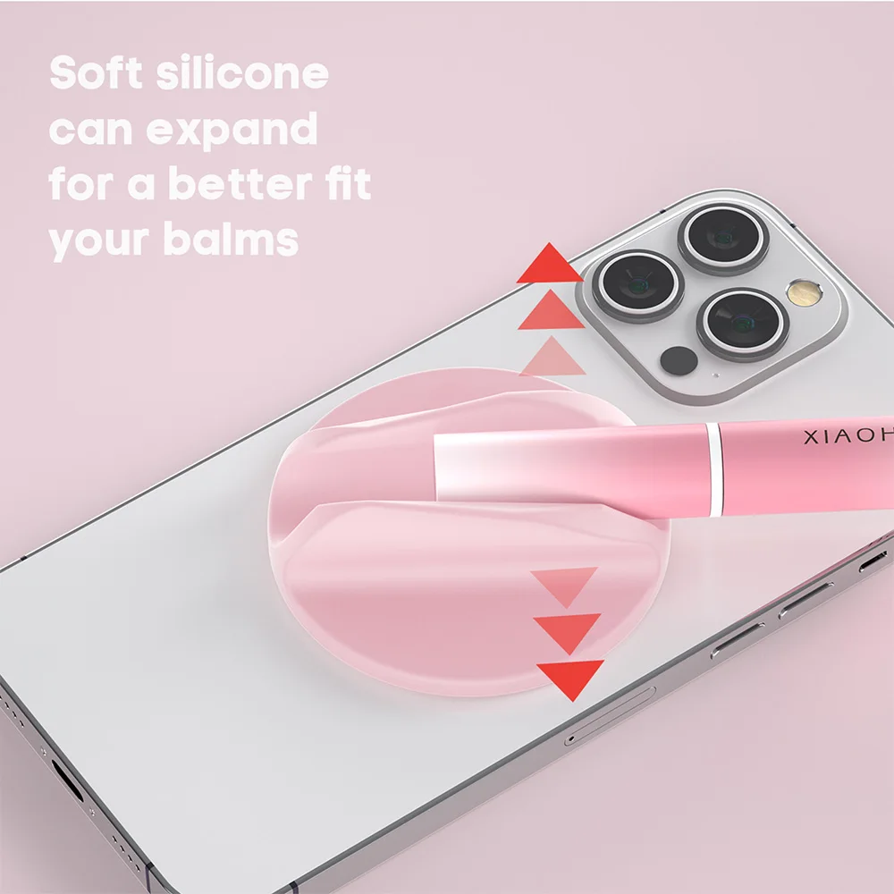 Grippopso Magnetic Cellphone Lipstick Holder Make Up Mirror Lip Blam Phone Stand For IPhone Samsung Universal Bracket,Small