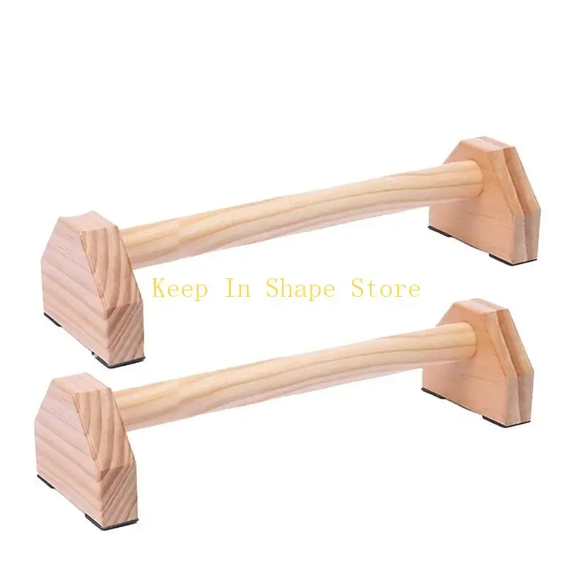 U1JC New Wooden Push Up Bars Gym Exercise Equipment Fitness Strength Training Pushup Handles Grip Non-Slip Sturdy Structure