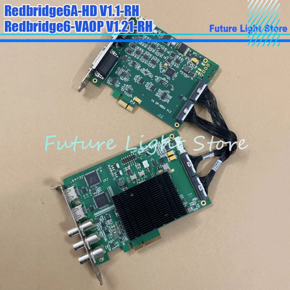 

Redbridge6A-HD V1.1-RH RB6-4K Redbridge6-VAOP V1.21-RH PCI-E Computer Video Capture Card