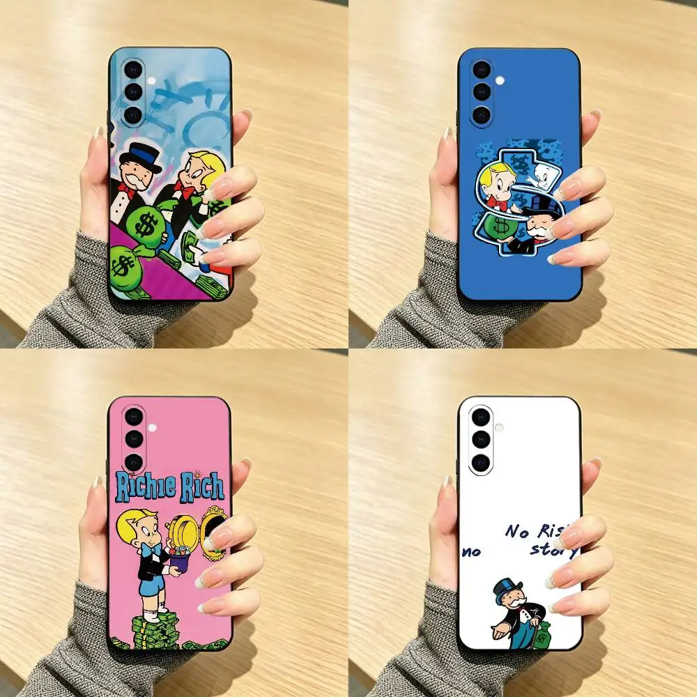 Rich Boy R-Richie R-Rich   Phone Case Black Silicone Soft For Samsung Galaxy A73,A72,A71,A70,A53,A52,A51