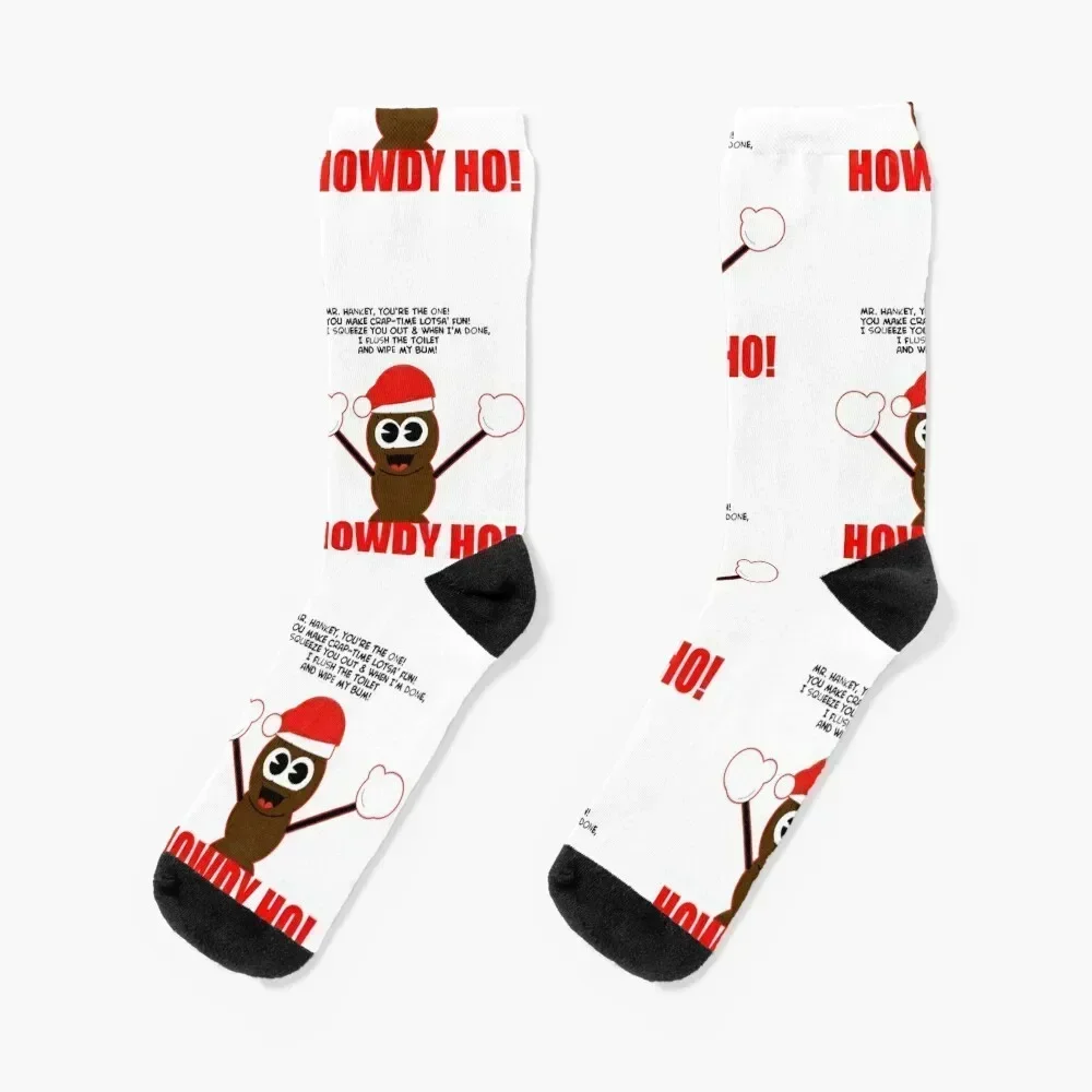 Two Mr Howdy Ho (Black Text) Socks moving stockings new year Men's Socks Male Women's