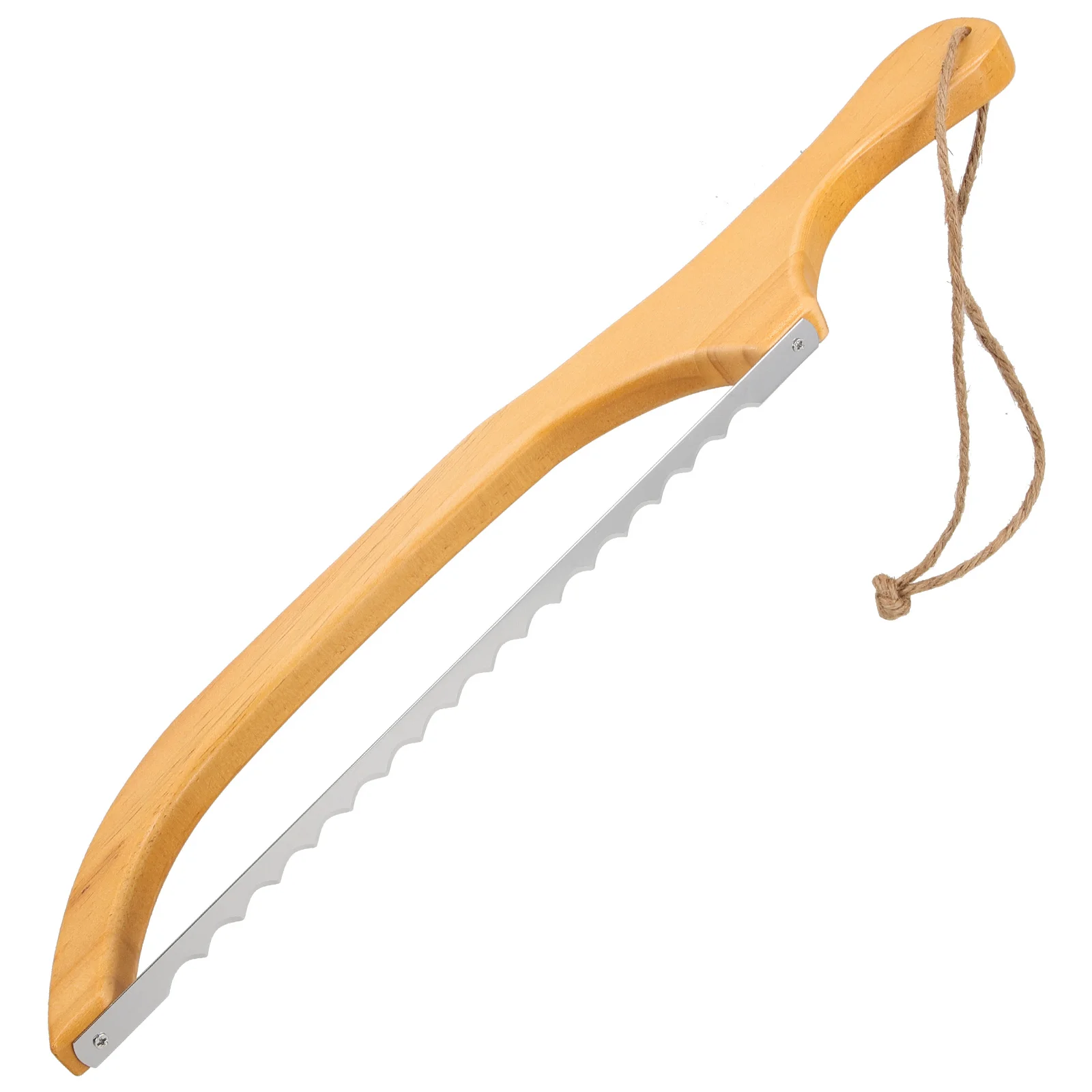 Pisau Pengiris Roti 40X7Cm Pegangan Kayu Baja Tahan Karat Alat Kue Roti Penyebar Roti Peralatan Dapur Rumah Roti