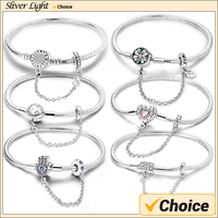 Original 925 Sterling Silver High Quality Bracelets For Women Fits Original Charms Beads Snake Bone Chain Bracelet Women Gifts