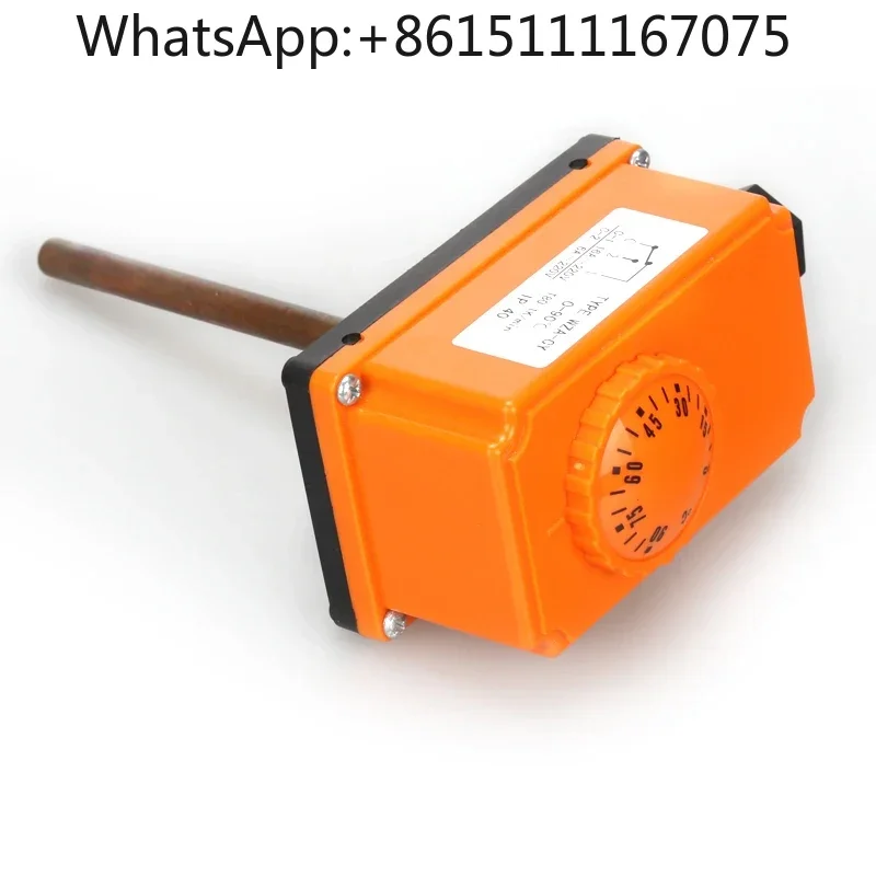 Return Water Pipe Temperature Controller Boiler Switch 0 90 Degree 220V 16A Hydronic Adjustable Knob Thermostat