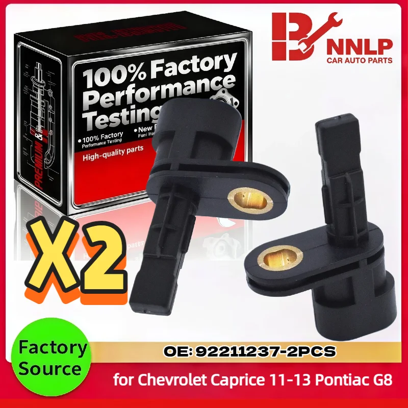 Par de sensores de velocidad ABS traseros izquierdo y derecho para Chevrolet Caprice 11-13 para Pontiac G8, 92211237 5S11266 ALS2106