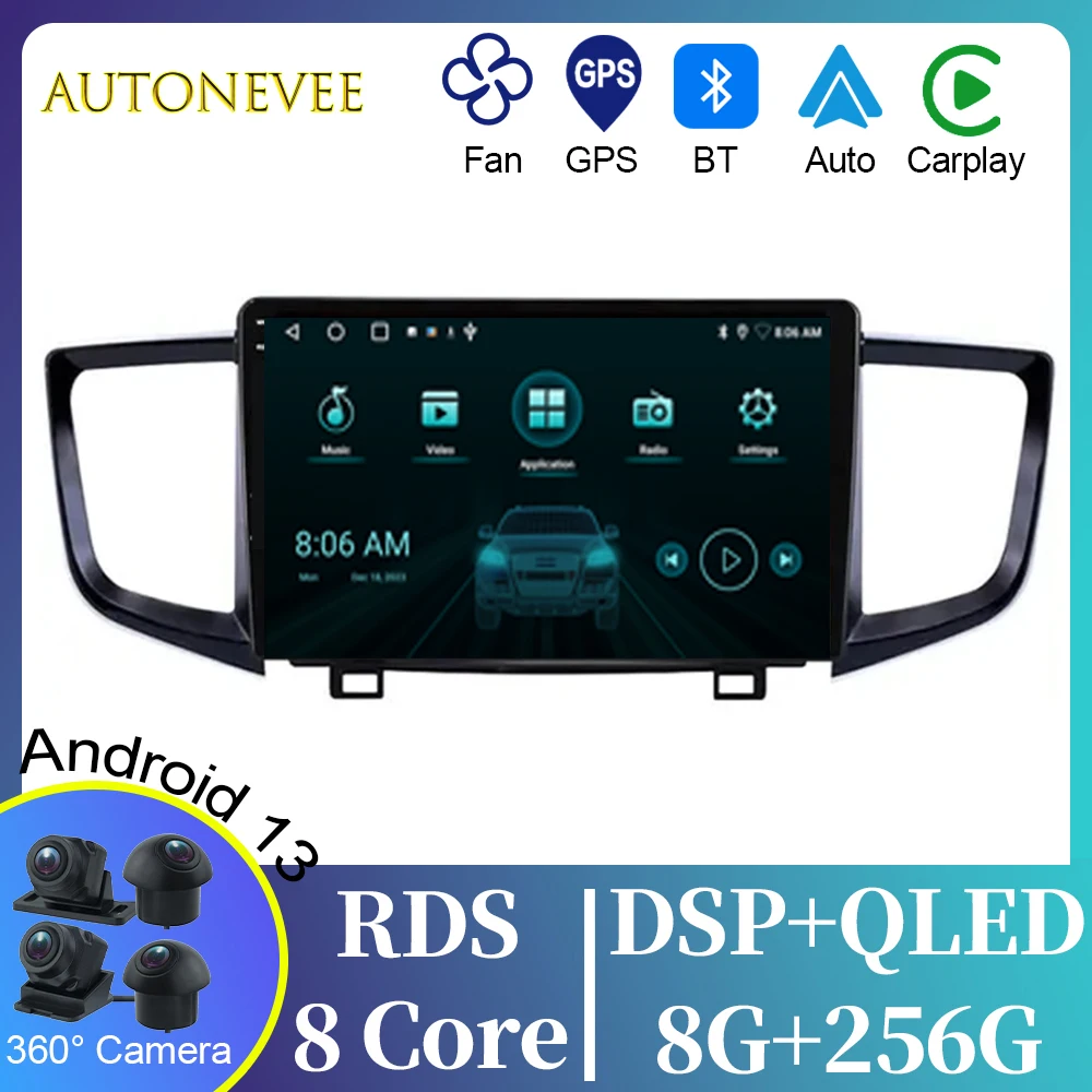 

WIFI For Honda pilot 2016 2017 2018 Video Player IPS Android Auto Car Radio GPS Navigation Multimedia Stereo Carplay No 2din DVD