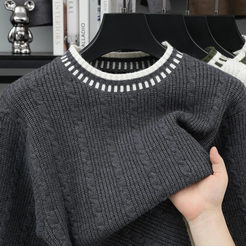 Męski jesienno-zimowy sweter z – Winter Clothing Men Style recenzja i cena