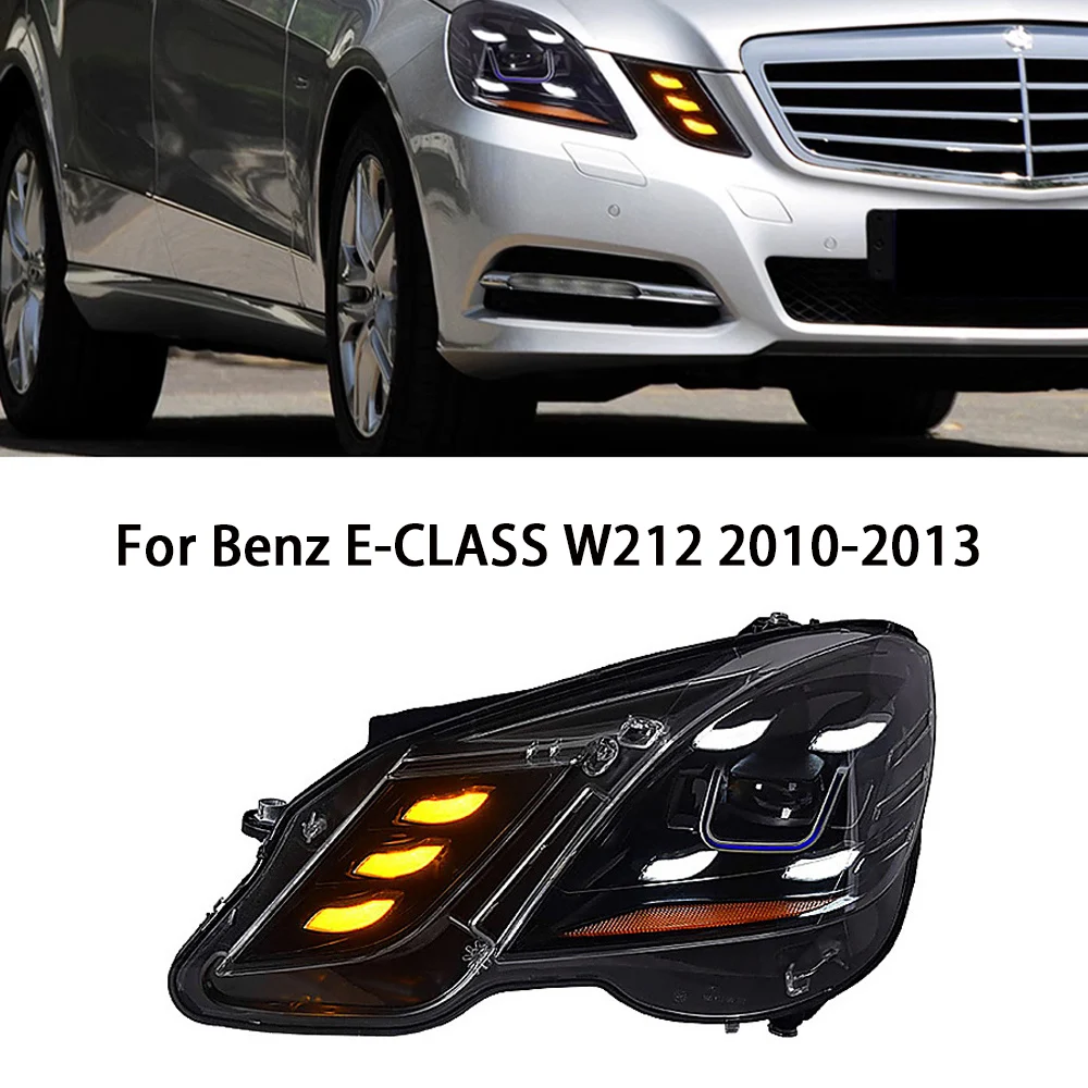 Car Front Lights For Benz E Class W212 Headlights 2010-2013 E250 E260 LED DRL Signal Light Headlamps Assembly Plug And Play