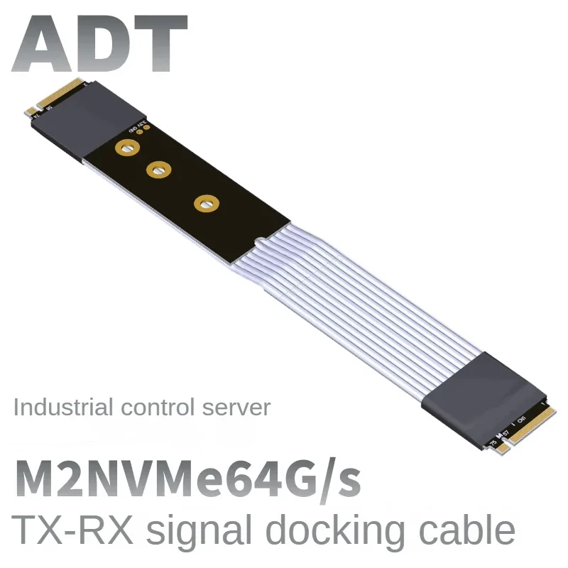 ADT M.2 NVMe x4 PCIe Gen4 Full-Speed Direct Switching Extension Cable 4.0 Male to Female