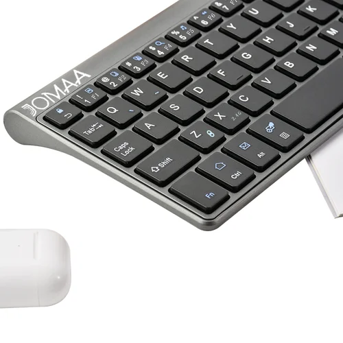 Imagen 2 del producto Mini teclado inalámbrico Bluetooth 2,4G con panel táctil portátil ligero Compatible con Apple TV, PS4, HTPC