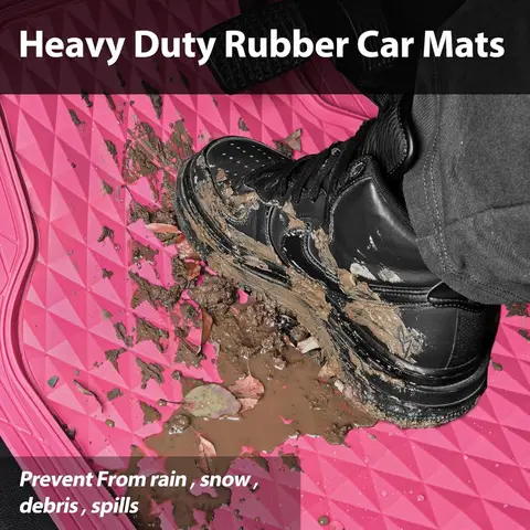10 best sales pink car mats - №3