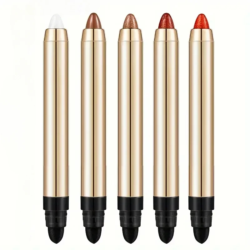 Rozświetlacze Cienie do powiek Kredki Perłowe, delikatne, połyskujące, rozjaśniające, długotrwałe, nie rozmazujące się Cienie do powiek w sztyfcie Dwustronne