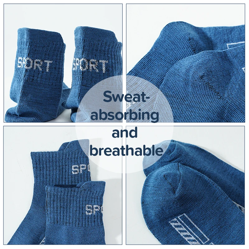 10 Pairs/Lot High-quality Men Breathable Cotton Sports Casual Socks   Summer Low-Cut Crew Ankle Male Casual Soft Men Sock